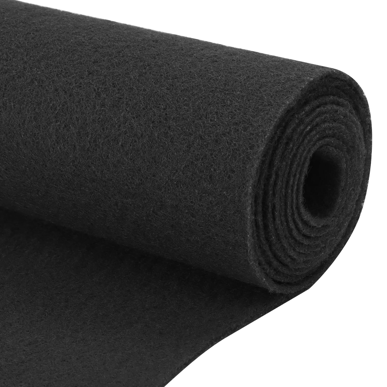 2mm Thick Felt Fabric,36"x78" Black Felt Sheet,Craft Felt Durable Felt Sheets for DIY Craft,Sew,Party,Home,Arts (Black, 36inchx78inch)