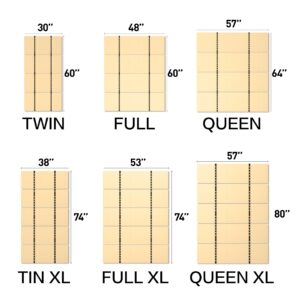 Yarfyk Folding Box Spring, Bed Plate,Queen Bed Board Under Mattress Support,Bed Plate Support Plate, Bed Plate Under, Twin 60"x 30" ﻿