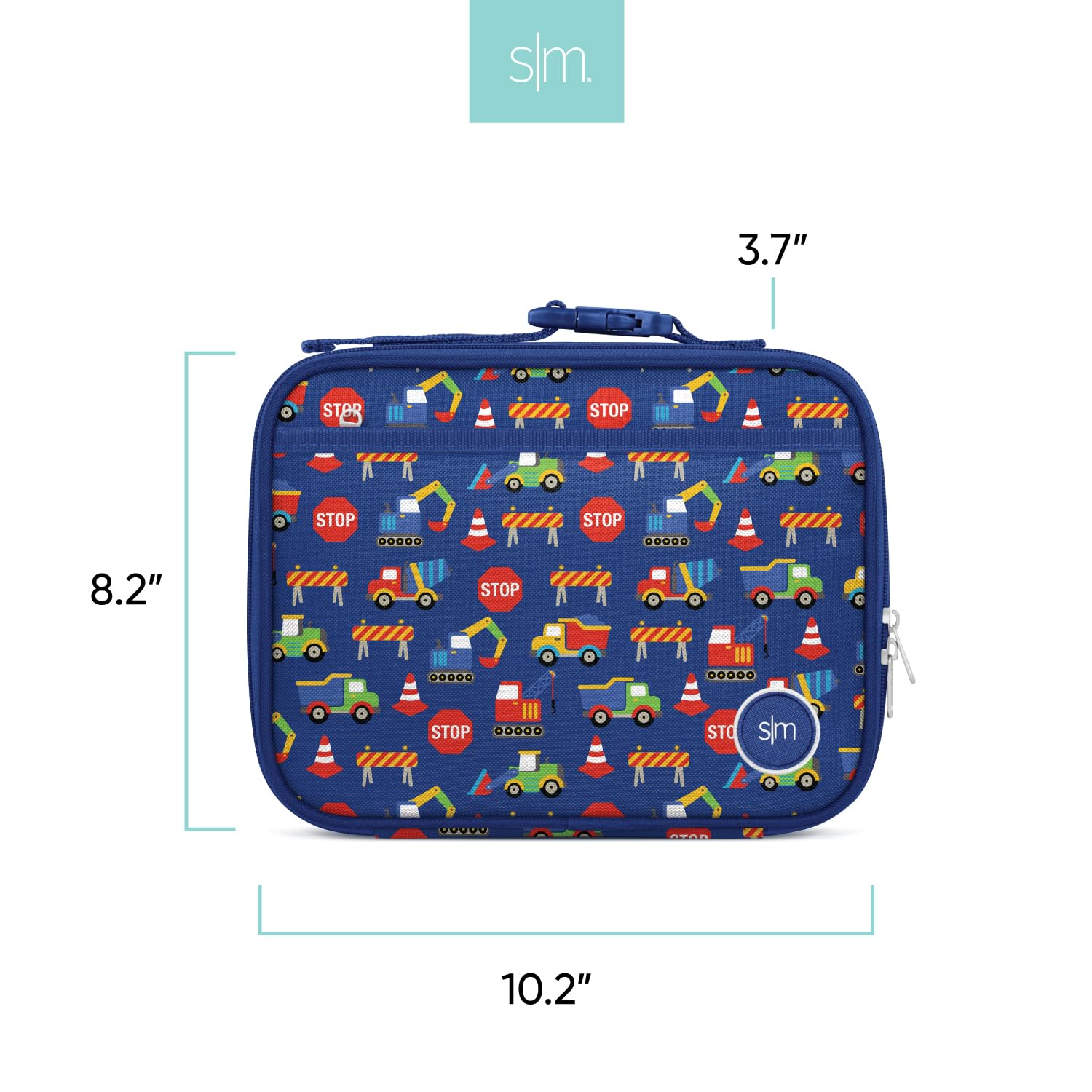 Simple Modern Bluey Kids Lunch Box for Toddler | Reusable Insulated Bag for Girls | Meal Containers for School with Exterior and Interior Pockets | Hadley Collection | Bluey Sky