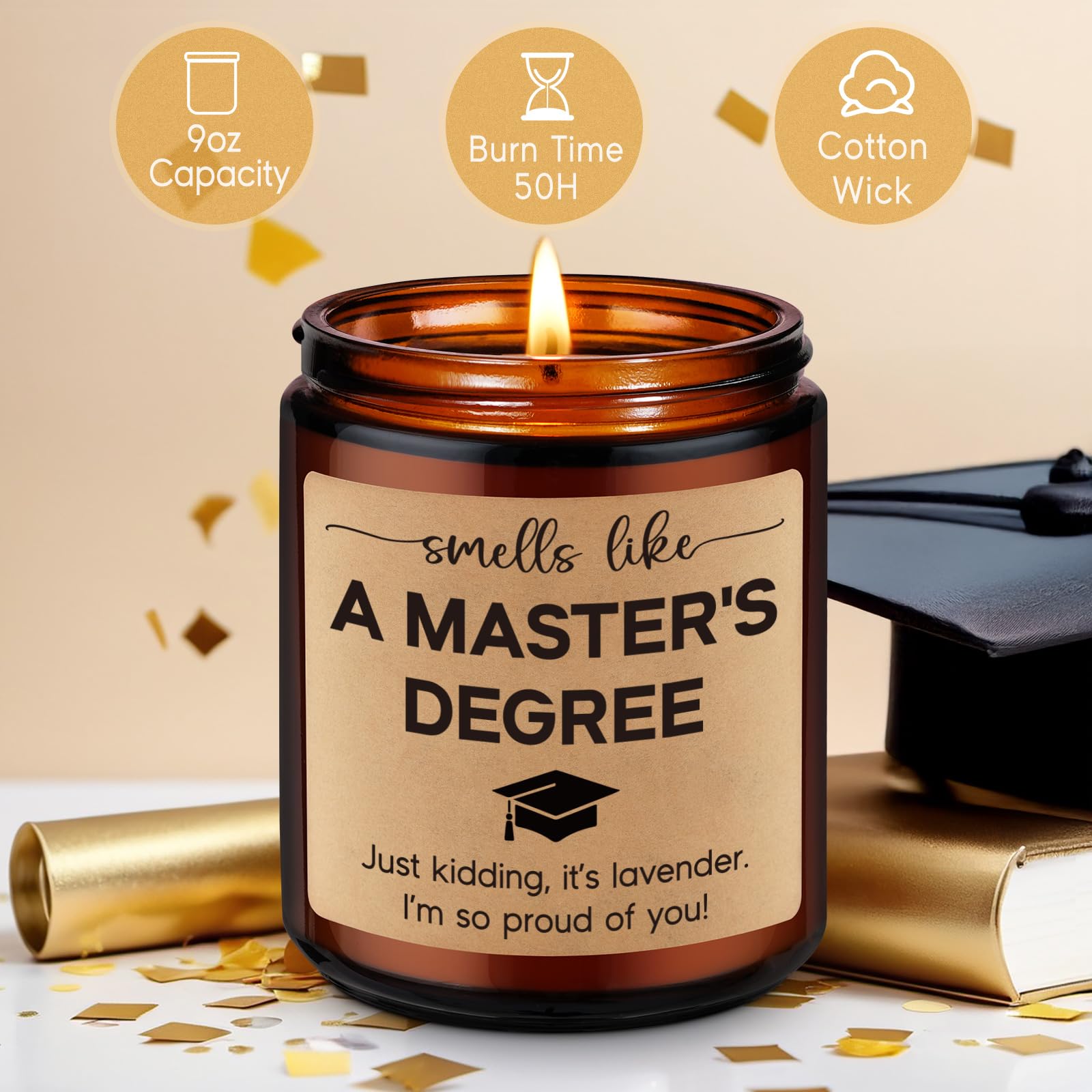 Fairy's Gift Candle, Masters Degree Graduation Gifts, Graduation Gifts for Masters Degree, Funny Grad Gifts for Her Him, Masters Graduation Gifts, Graduate Gifts for Masters Degree Graduates