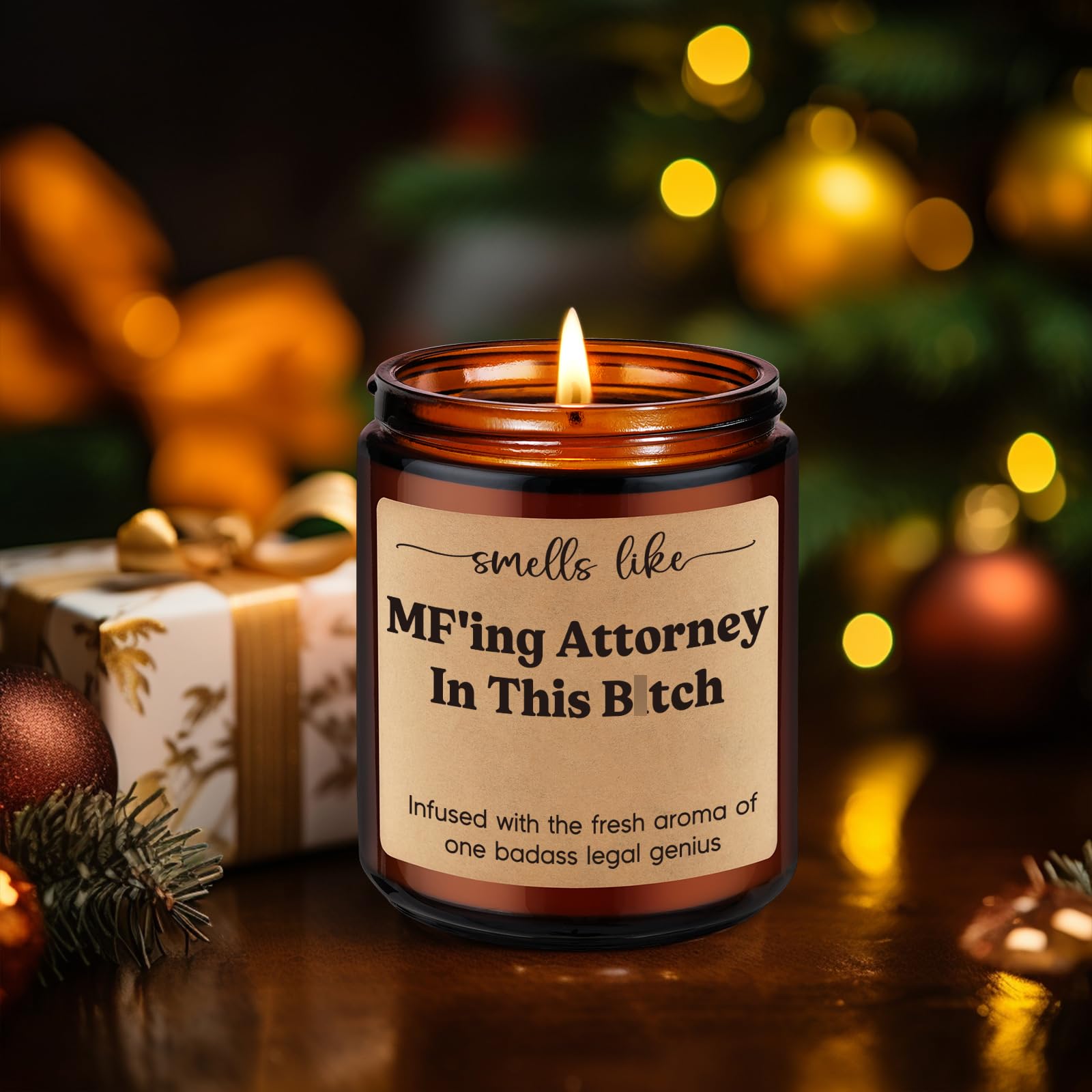 Fairy's Gift Candle, Lawyer Gifts for Women Men, Attorney Gifts - Law School Essentials, Bar Exam, Christmas, Lawyer Graduation Gifts, Law Student Gifts, Funny Gifts for Lawyers, Future Lawyer