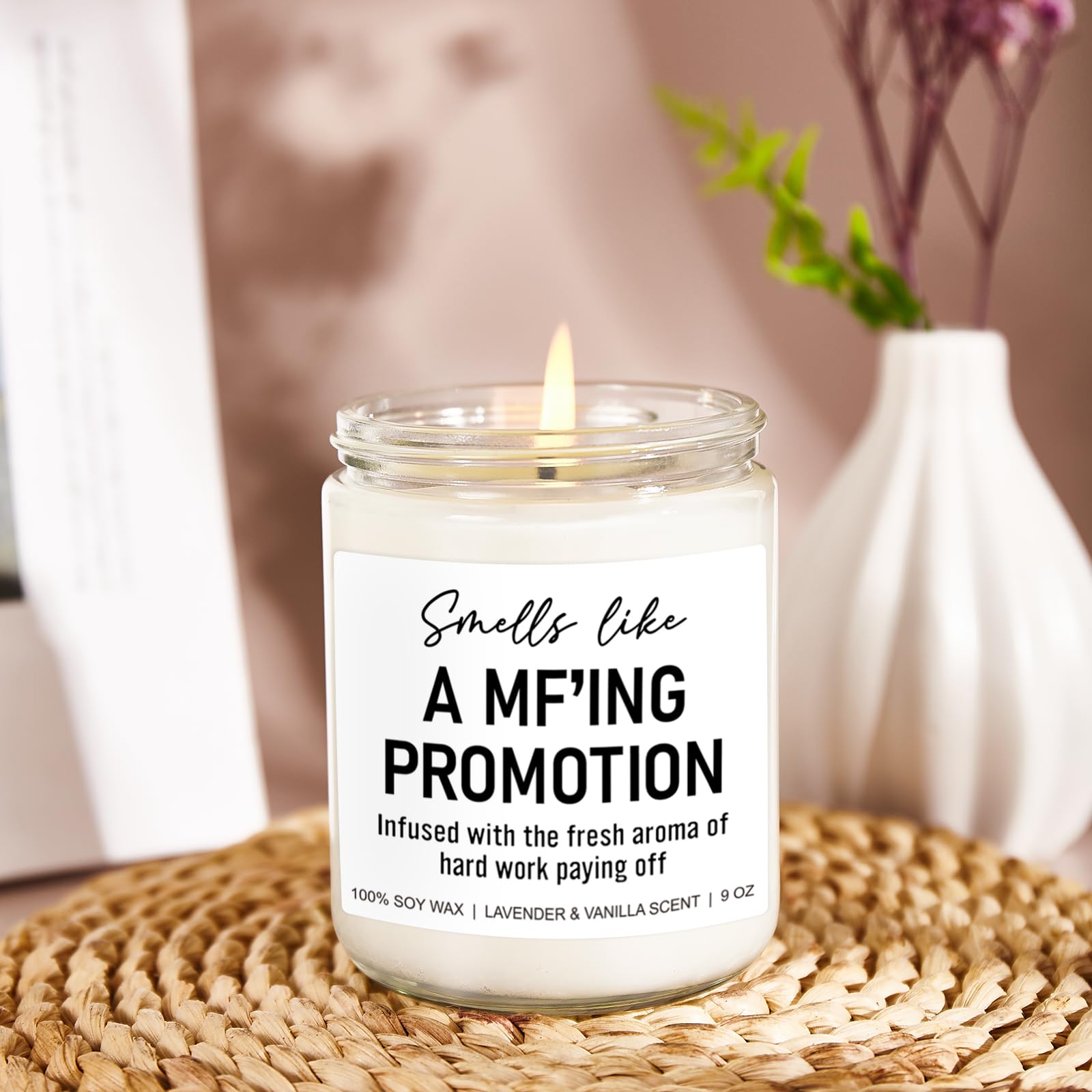 Younift Funny Promotion Candles, Promotion Gifts for Women, Men, Promotion Gifts, Job Promotion Gifts, Congratulations on Your Promotion, Gifts for Promotion for Him, Her, Congrats New Job Gifts