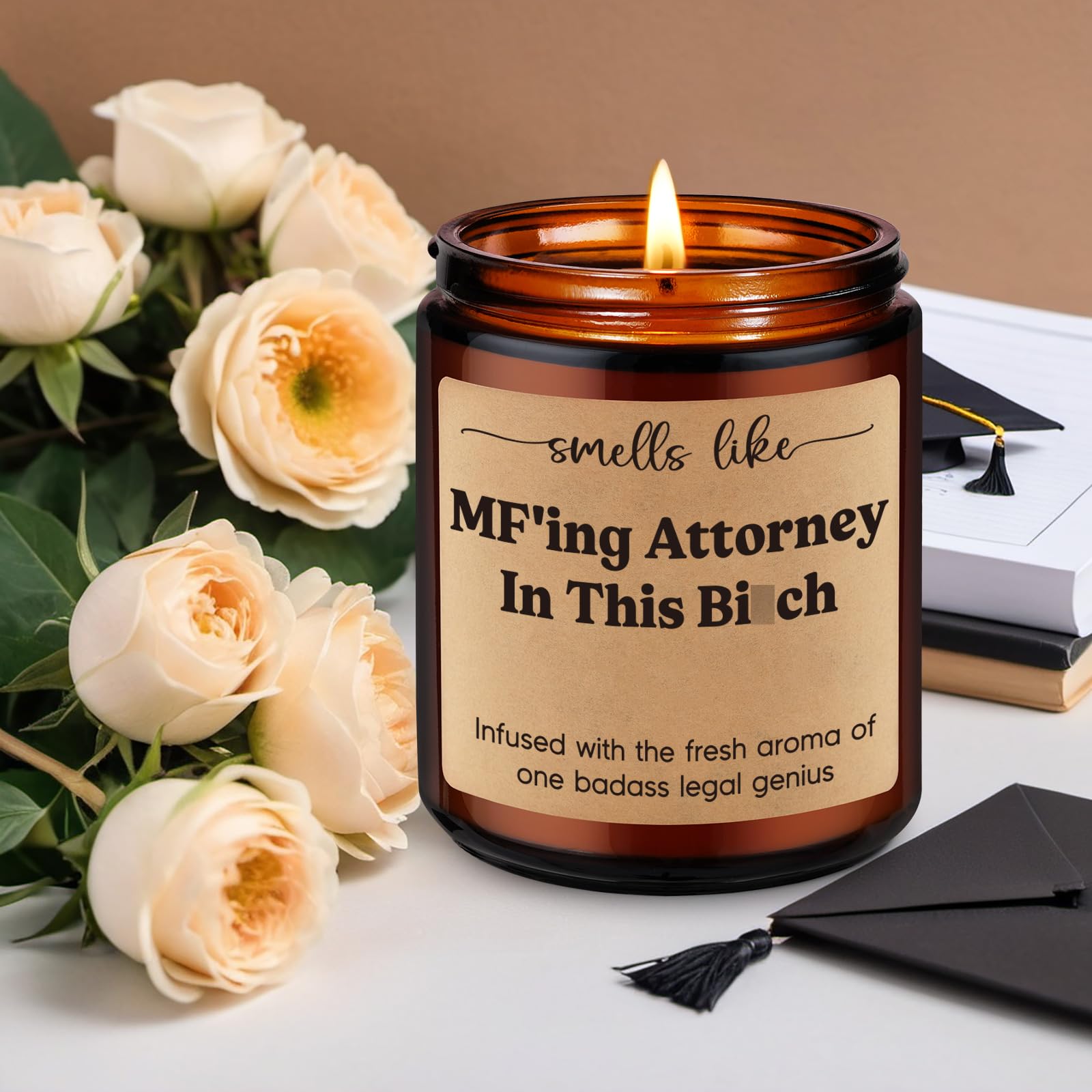 Fairy's Gift Candle, Lawyer Gifts for Women Men, Attorney Gifts - Law School Essentials, Bar Exam, Christmas, Lawyer Graduation Gifts, Law Student Gifts, Funny Gifts for Lawyers, Future Lawyer