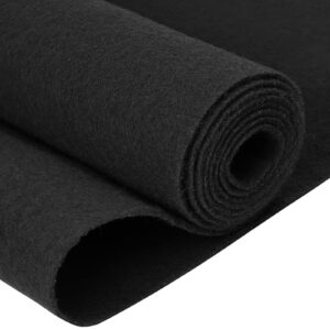 2mm thick felt fabric,36"x78" black felt sheet,craft felt durable felt sheets for diy craft,sew,party,home,arts (black, 36inchx78inch)