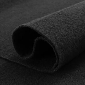 2mm Thick Felt Fabric,36"x78" Black Felt Sheet,Craft Felt Durable Felt Sheets for DIY Craft,Sew,Party,Home,Arts (Black, 36inchx78inch)