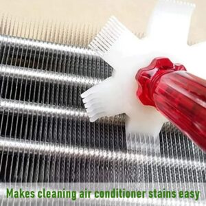 LonlyEagle 5 Piece Air Conditioner Fin Cleaner Set: Includes 3 Fin Straightening Combs and 2 Coil Cleaning Brushes - Perfect for Air Conditioner, Refrigerator, Evaporator, and Radiator Repair