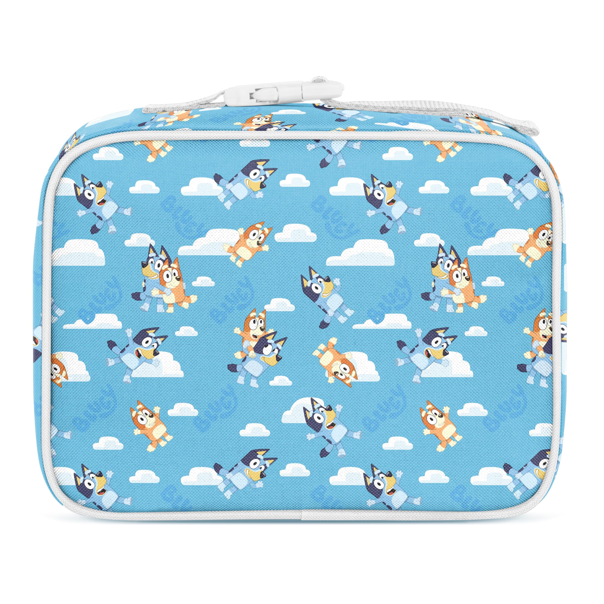 Simple Modern Bluey Kids Lunch Box for Toddler | Reusable Insulated Bag for Girls | Meal Containers for School with Exterior and Interior Pockets | Hadley Collection | Bluey Sky