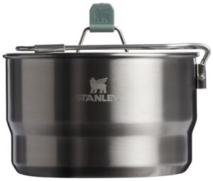 stanley wildfare go 14-piece two bowl prep & cook set | 1.65 qt saucepan with fold & lock handle | camping essentials for your camp kitchen