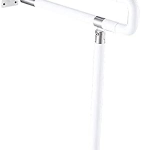 YGCBL Safety Handrail,Kitchen Stairway Bathroom Toilet Shower Bathtub Grab Bar Support Handle Safe Aid Grip Armrests Auxiliary Tools，Suitable for Stairwells, Corridors, Bathrooms, Hotels, Etc.,White