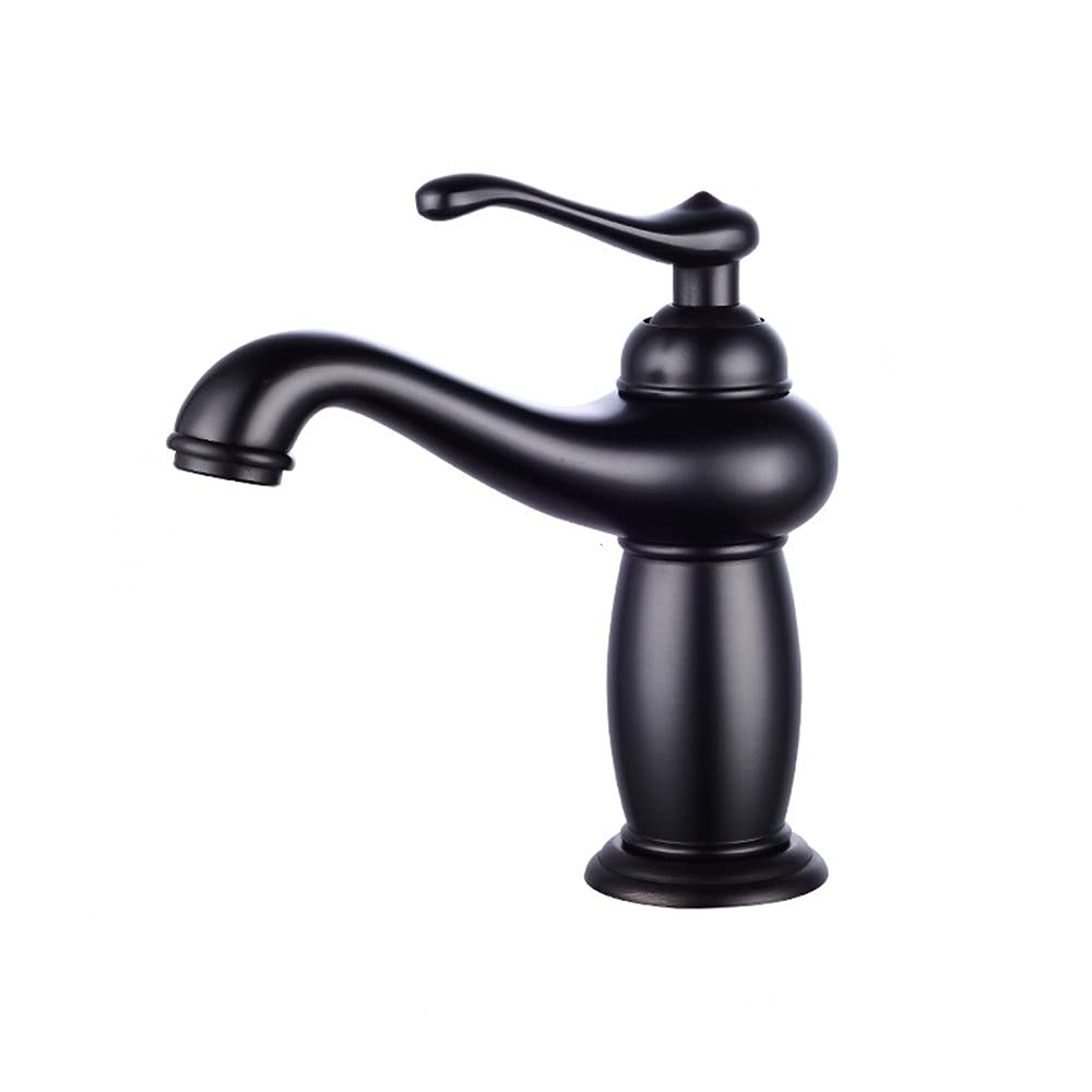 Retro Bathroom Faucet Single Hole One Handle Mixer Tap Bath Lavatory Basin Faucets