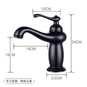 Retro Bathroom Faucet Single Hole One Handle Mixer Tap Bath Lavatory Basin Faucets