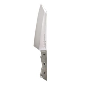 messermeister overland chef 8” chef’s knife - nitro cobalt steel, canvas micarta handle & hidden bottle opener