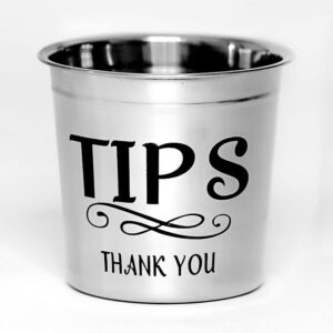 Tip Jar for Bartenders Money, Musicians Tip Jar for Money, Tip Jar for Restaurants, Tip Bucket for Money, Tip Cup for Coffee Shop