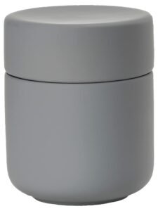 zone denmark ume taupe cosmetic jar - elegant and functional storage solution for your beauty essentials, infusing scandinavian design into your vanity space (grey)