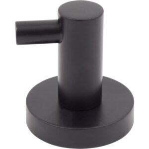 Zurich Robe Hook, Matte Black by Stone Harbor Hardware