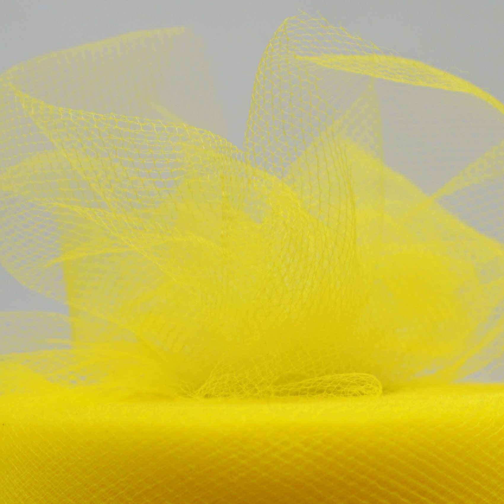 Yellow Tulle Fabric Roll 6 Inch X 300 FT (100 Yards) Matte Tulle Ribbon Netting Mesh Spool for DIY Tutu Skirt Wedding Bow Gift Wrapping Baby Shower Christmas Party Halloween Decorations