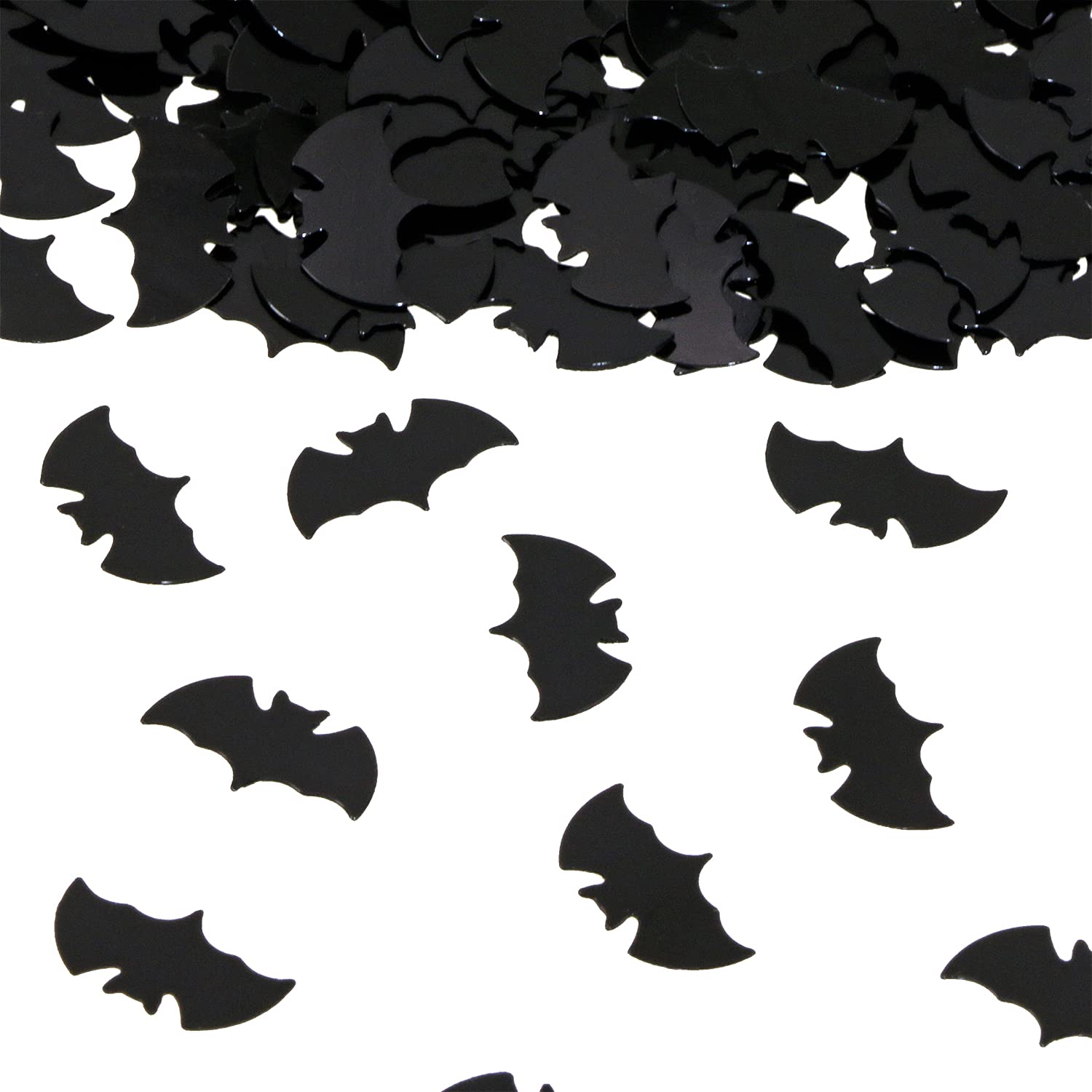 ONLYKXY 1200pcs Halloween Party Confetti Black Bat Confetti for Halloween Party Table Confetti and DIY(Bat)