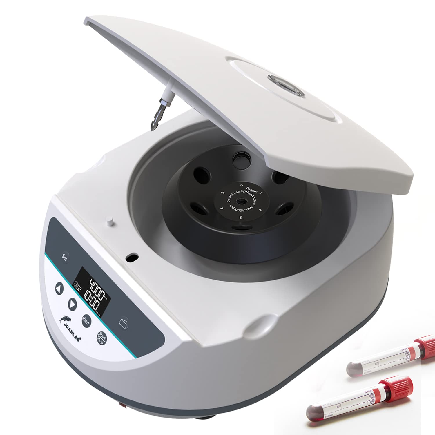 Benchtop Centrifuge Machine for PRP Digital Lab Centrifugadora de Plasma 2ml/5ml/ 10ml /15mlx8 Capacity,500-5000rpm|3074xg w/Timer