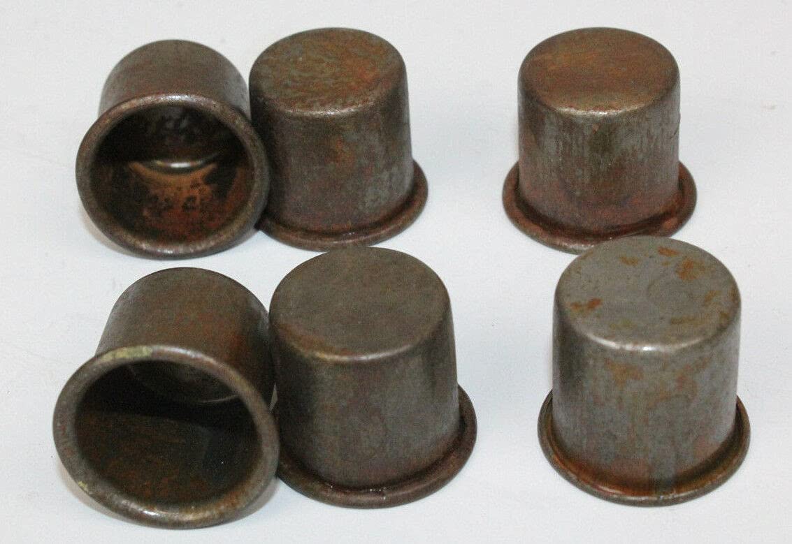 Galapagoz Metal Spout Dust Caps for Master Oil Bottle Spouts Vintage Style 6 PCS USA