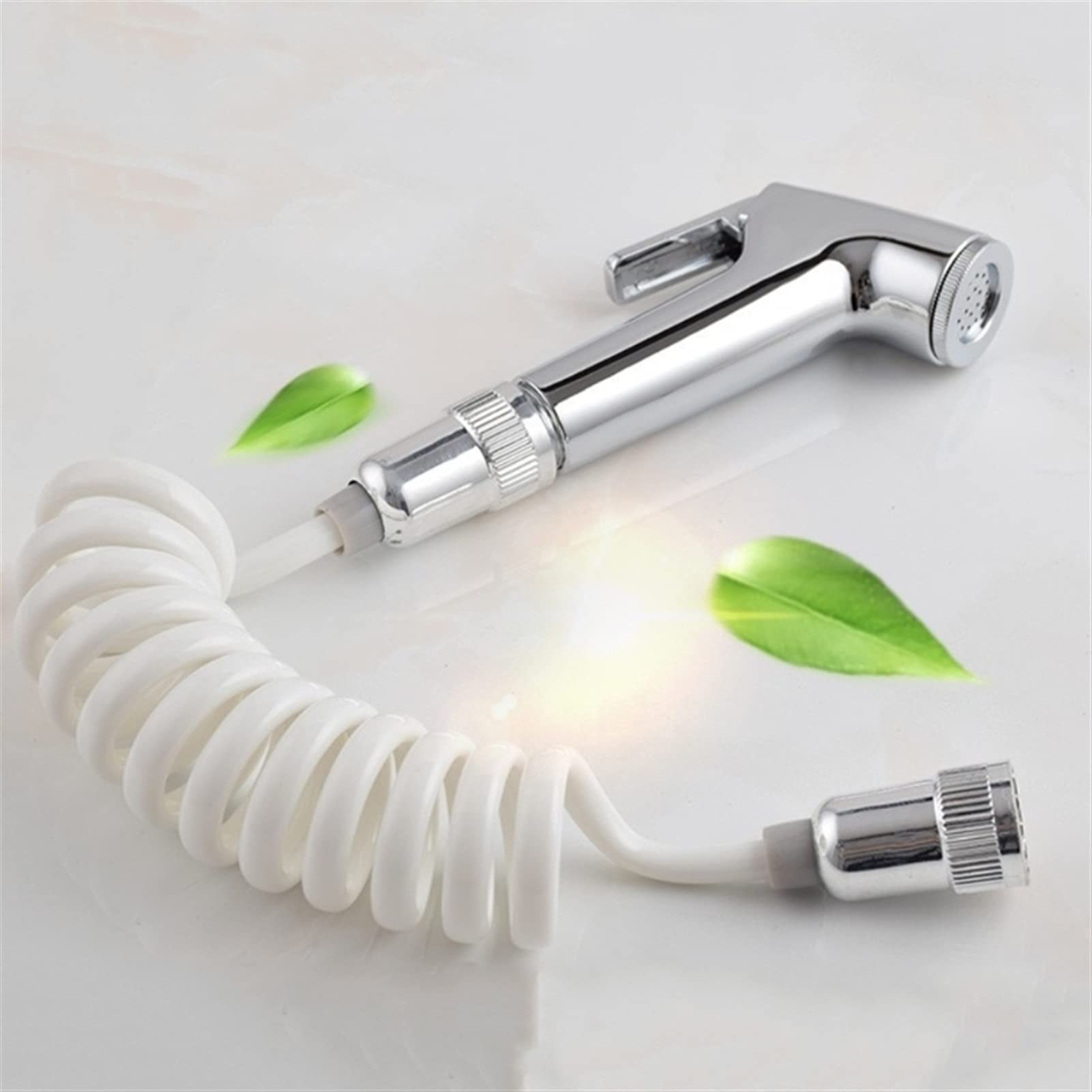 RTYUIE Handheld Portable Diaper Bidet Toilet Sprayer Bathroom Toilet Bidet Shower Nozzle with Telephone Shower Hose Easy to Install and Smooth Water Flow