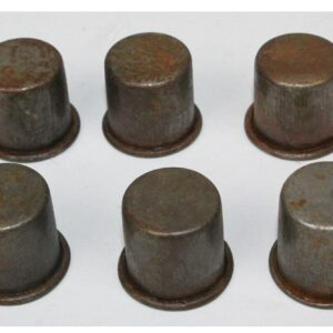 Galapagoz Metal Spout Dust Caps for Master Oil Bottle Spouts Vintage Style 6 PCS USA