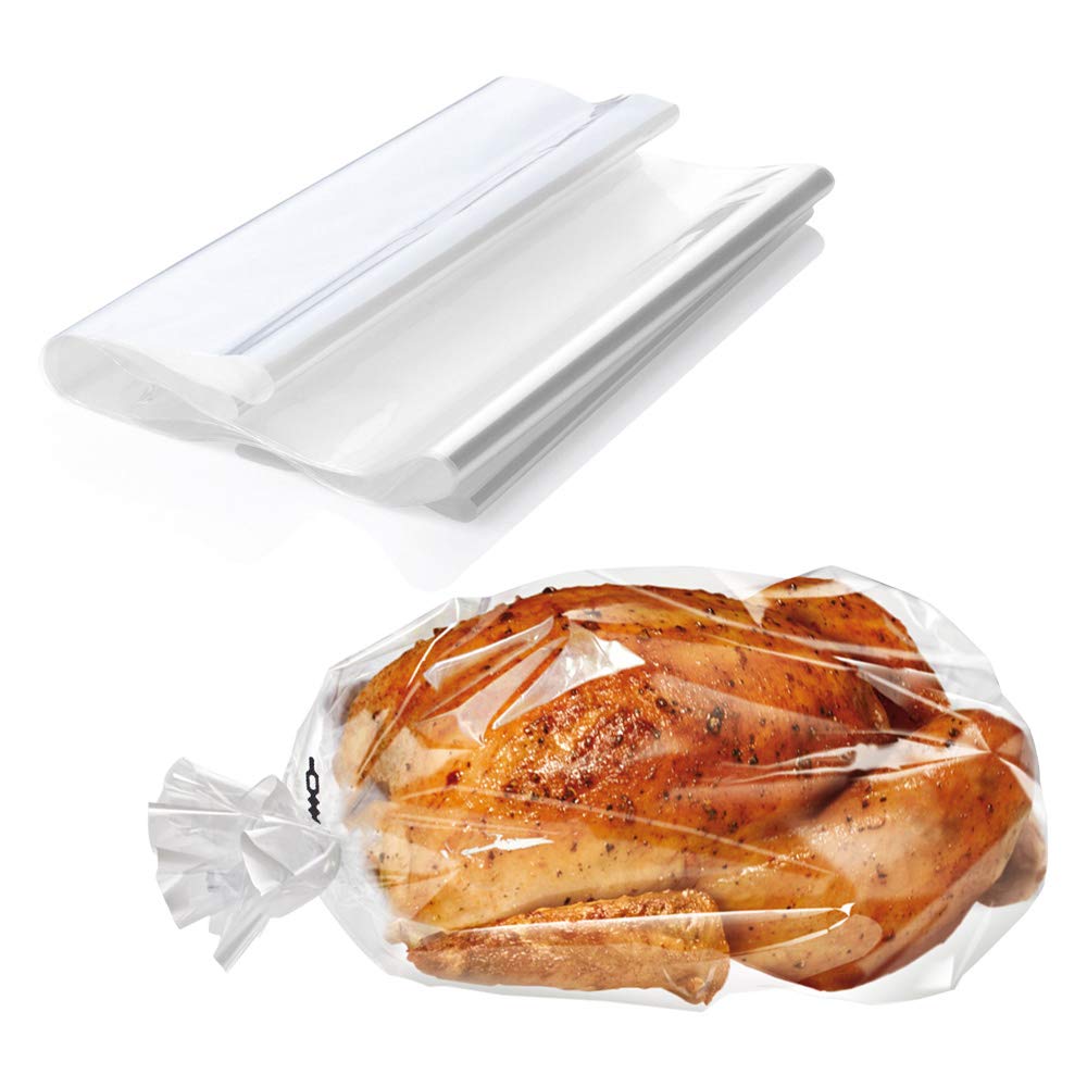 ECOOPTS 10×Turkey Oven Bags Large Size +15×Cooking Roasting Bags for Turkey Meat Ham Seafood Vegetable