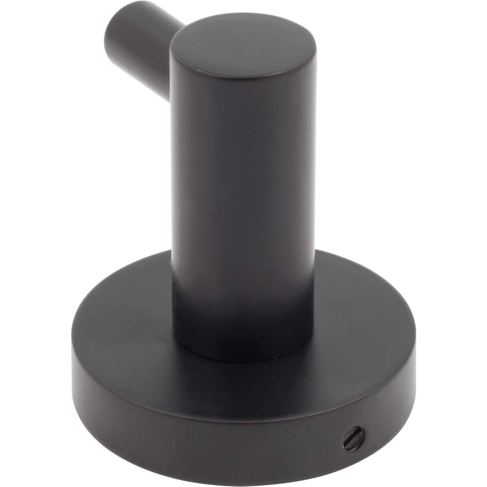 Zurich Robe Hook, Matte Black by Stone Harbor Hardware