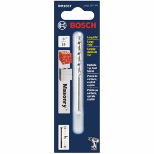 BOSCH BM2007 3/16"X3" Cbd Tip Masonry Bit