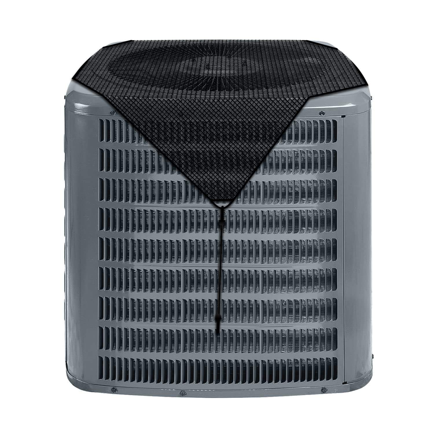 E&K 36"x36" Outdoor AC Unit Cover Air Conditioner Compressor Mesh Top Cover for Outside with Bungee Cords Protect from Leaf Dust and Debris