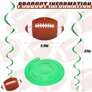 Gersoniel 15 Sets Football Party Decorations Football Hanging Swirls 2024 Football Birthday Decorations Sports Theme Party Supplies Indoor Outdoor Decor