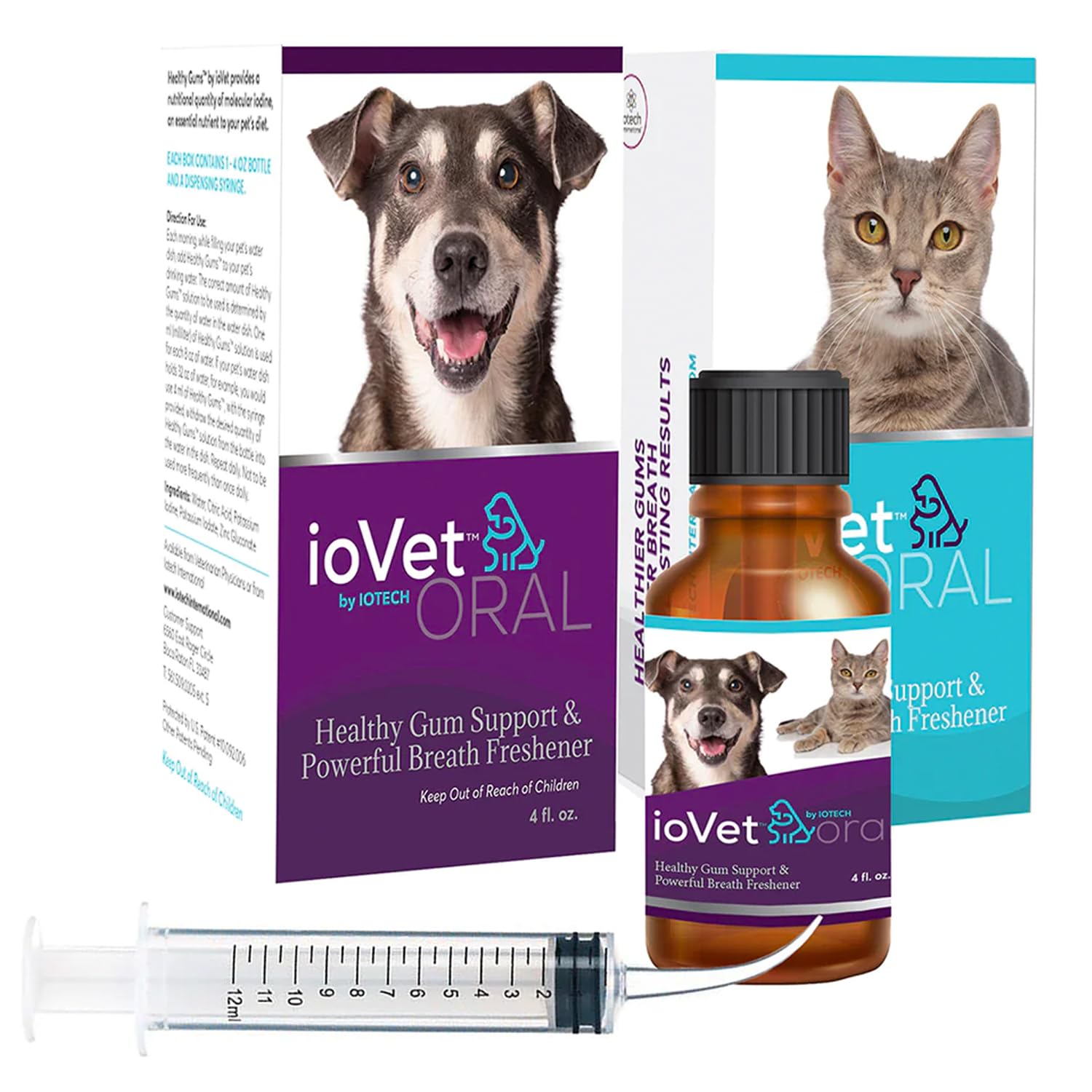 Recommended by Veterinarians Because it Simply Works Better. ioVet Oral Pet Water additive effortlessly Helps Your pet to The Clean, Healthy Mouth & Dazzling Fresh Breath You've Always Hoped for.