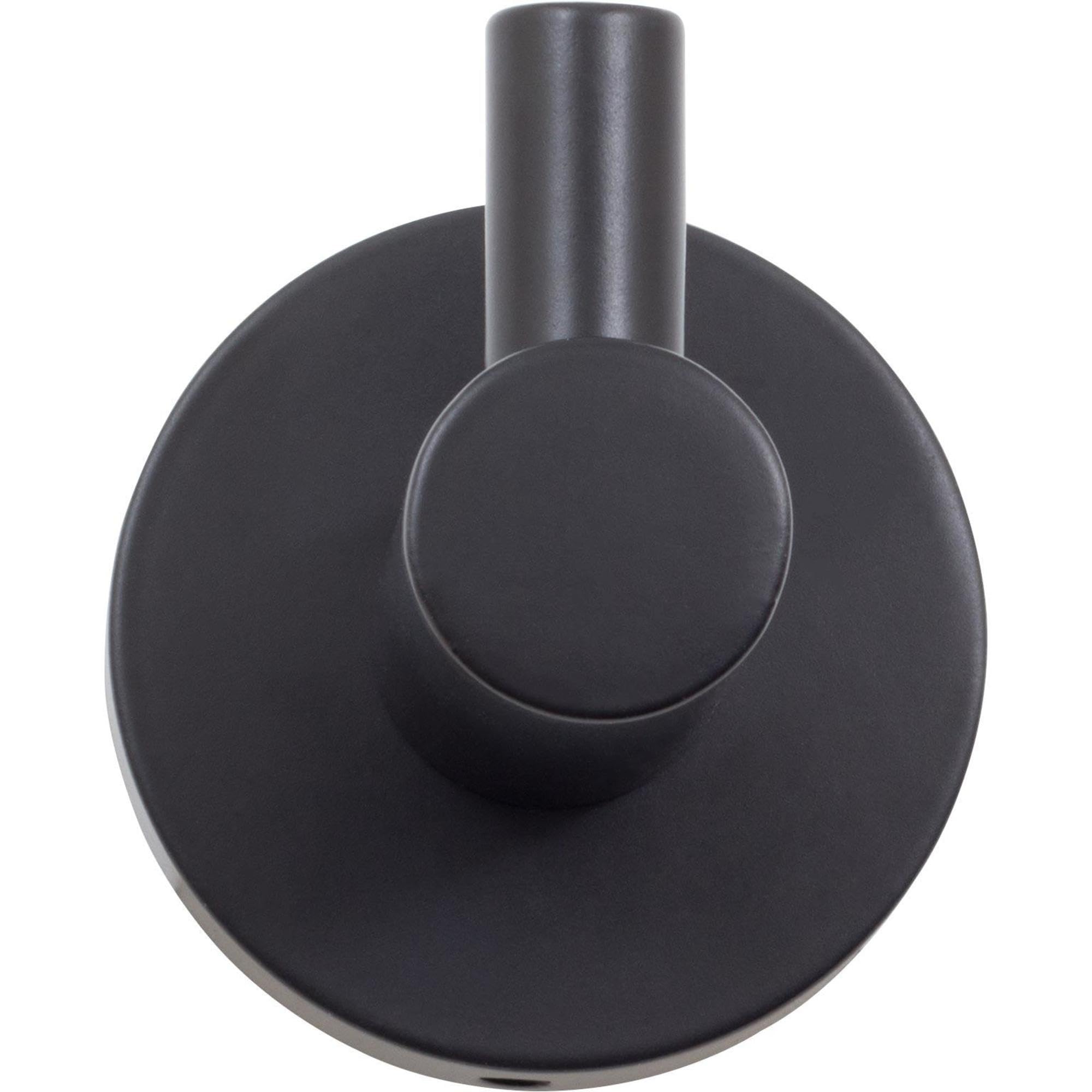 Zurich Robe Hook, Matte Black by Stone Harbor Hardware