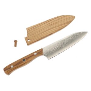 Proposed Value: Mercer Culinary Premium Grade Super Steel, 5-Inch Bar Knife, Spalted Maple Handle/Saya Cover