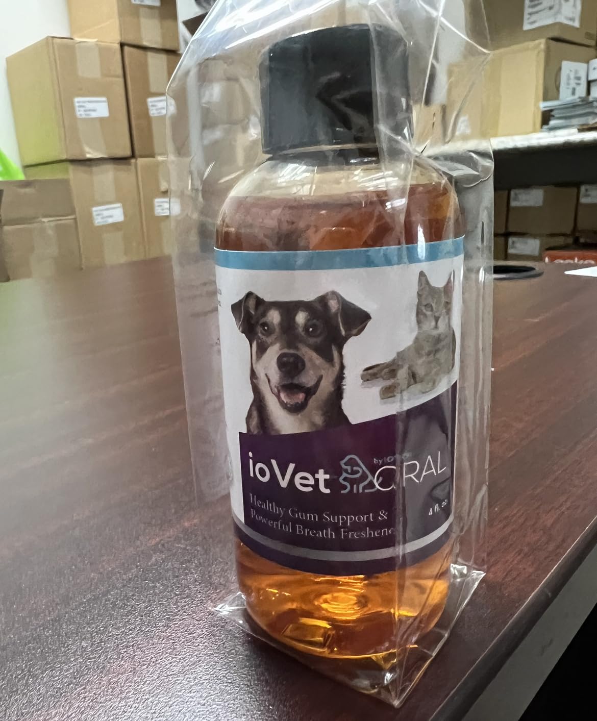 Recommended by Veterinarians Because it Simply Works Better. ioVet Oral Pet Water additive effortlessly Helps Your pet to The Clean, Healthy Mouth & Dazzling Fresh Breath You've Always Hoped for.