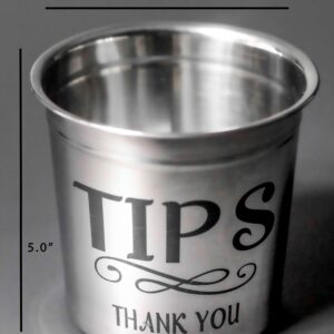 Tip Jar for Bartenders Money, Musicians Tip Jar for Money, Tip Jar for Restaurants, Tip Bucket for Money, Tip Cup for Coffee Shop