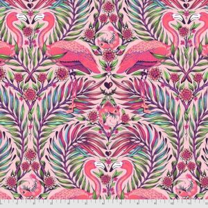 free spirit fabrics daydreamer by tula pink pretty in pink dragonfruit, 44 inches