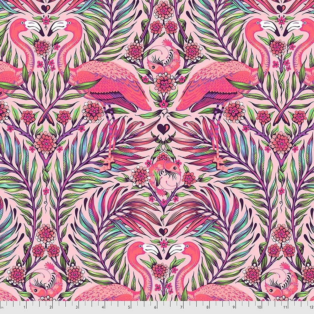 Free Spirit Fabrics Daydreamer by Tula Pink Pretty in Pink Dragonfruit, 44 Inches