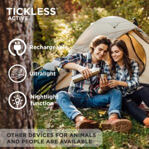 Tickless Active | for Outdoor activites | Ultrasonic Tick Repeller for All Ages - Green