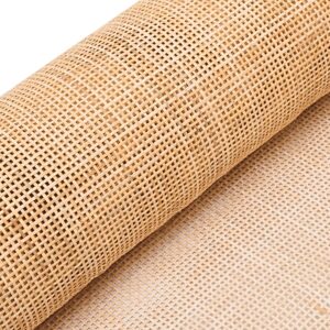 CLAYNIX 24" Width Square Cane Webbing- 24" x 1 Ft Sheet - Rattan Cane Webbing Roll -Caning Material for Chairs, Cabinet, Door -Open Weave Wicker Woven Rattan Sheets - Cane Fabric (1 FEET)