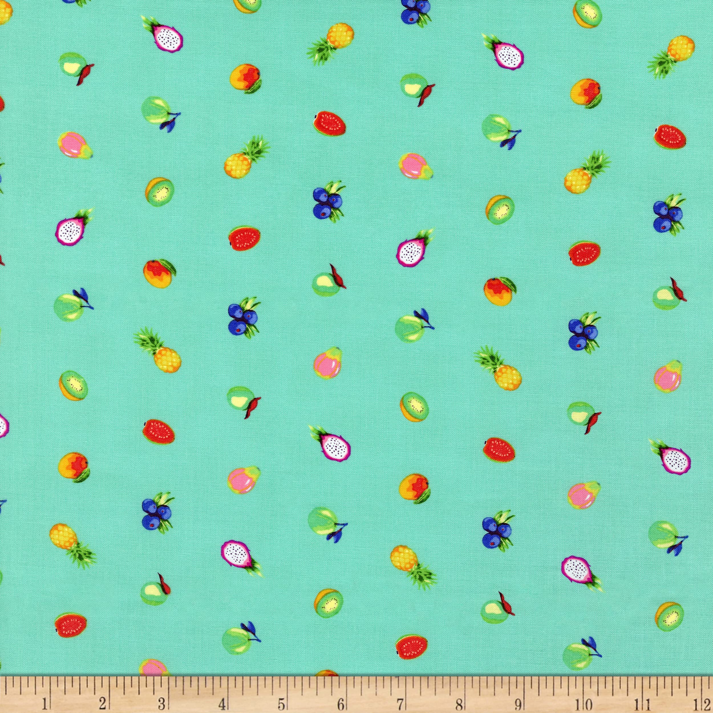 FreeSpirit Tula Pink Daydreamer Forbidden Fruit Snacks Fabric, Mojito