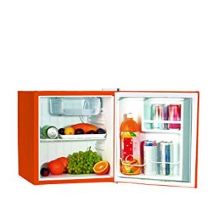 Frigidaire EFR115-ORANGE 1.6 Cu Ft Compact Fridge for Office, Dorm Room, Mancave or RV, Orange