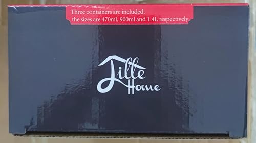 Lille Home Leak Proof Steel Food Containers - Snack Stainless Steel Containers - Ideal for Educational Settings & Daycare - Nesting Trio with Silicone Lids - 47oz+30oz+16oz - Dark Blue