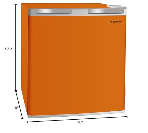 Frigidaire EFR115-ORANGE 1.6 Cu Ft Compact Fridge for Office, Dorm Room, Mancave or RV, Orange