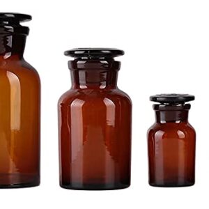 Amber Glass, Wide Mouth, Reagent Bottle, 60mL