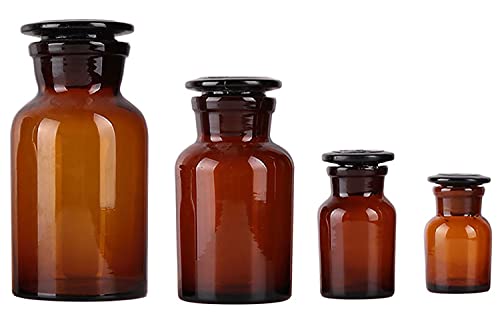 Amber Glass, Wide Mouth, Reagent Bottle, 60mL