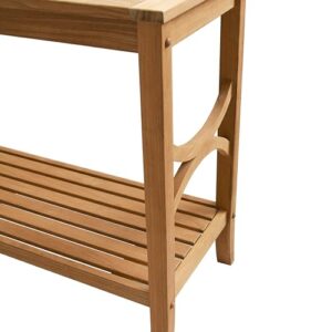 Cambridge Casual Indonesian Chester Patio Console Table, Natural Teak