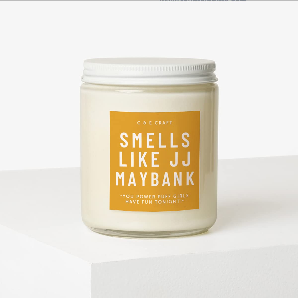 CE Craft Smells Like JJ Maybank Candle - White Driftwood Scent - Gift for Her, Prayer Candle, Scented Soy Wax Candle for Home | 9oz Clear Jar, 40 Hour Burn Time, Made in The USA