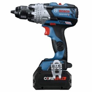 BOSCH GSB18V-975CB25 18V Brushless Connected-Ready 1/2 In. Hammer Drill/Driver Kit with (2) CORE18V® 4 Ah Advanced Power Batteries