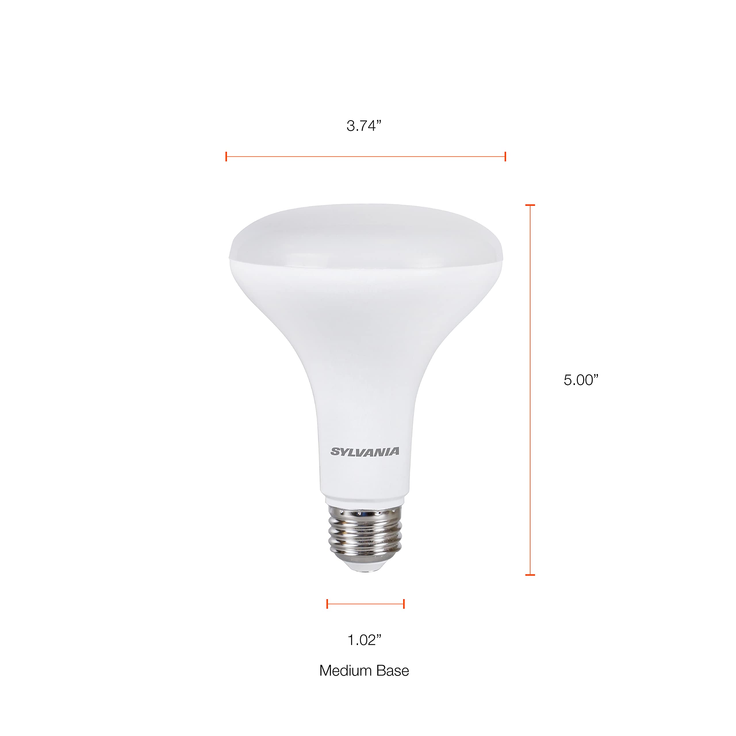 SYLVANIA LightSHIELD BR30 Germicidal LED Light Bulb, 7.5W=65W, CEC Compliant, Dimmable, 650 lm, 5000K, Daylight - 2 Pack (41250)