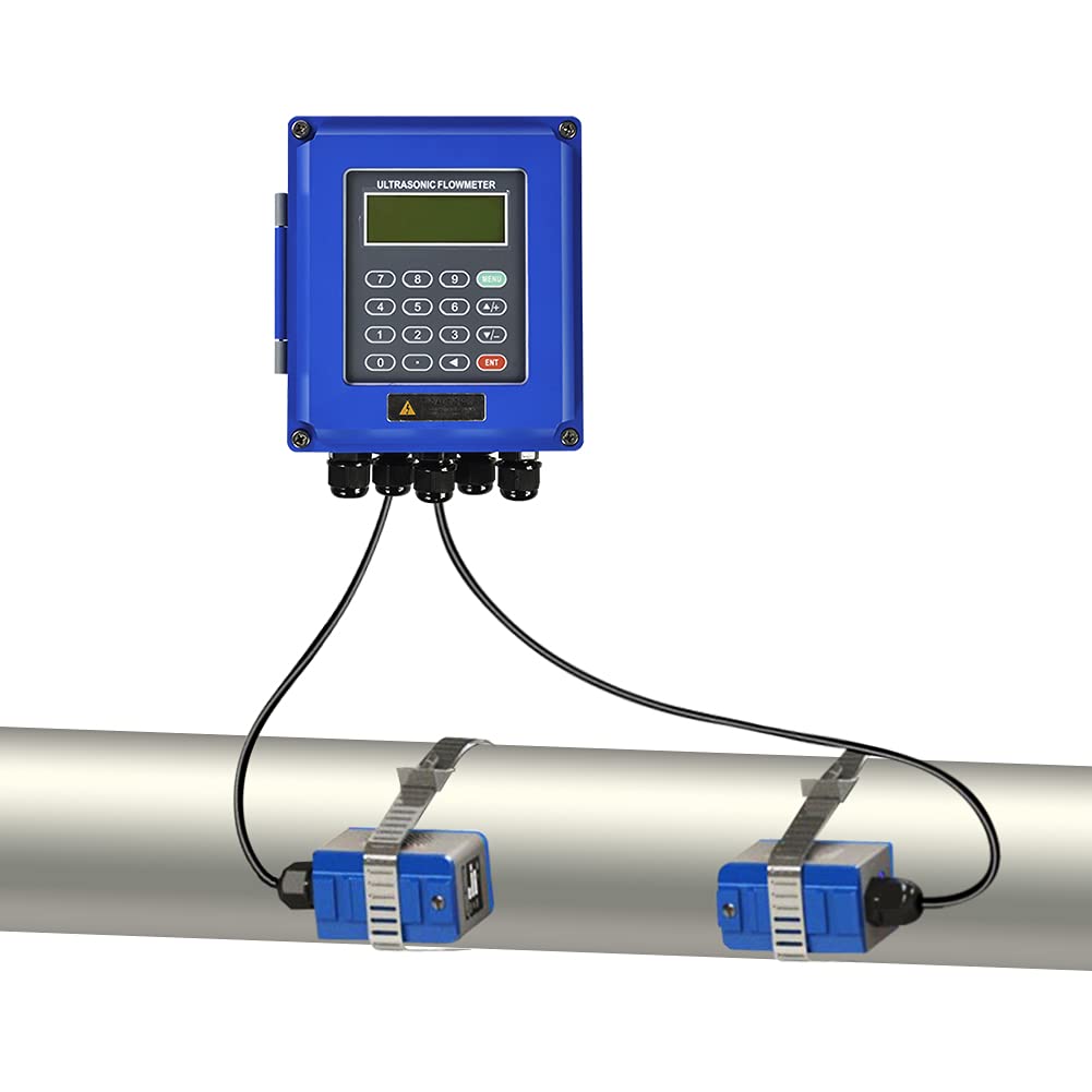 Ultrasonic Flow Meter TUF-2000B Liquid Flowmeter IP67 Digital +TM-1 DN50-700mm